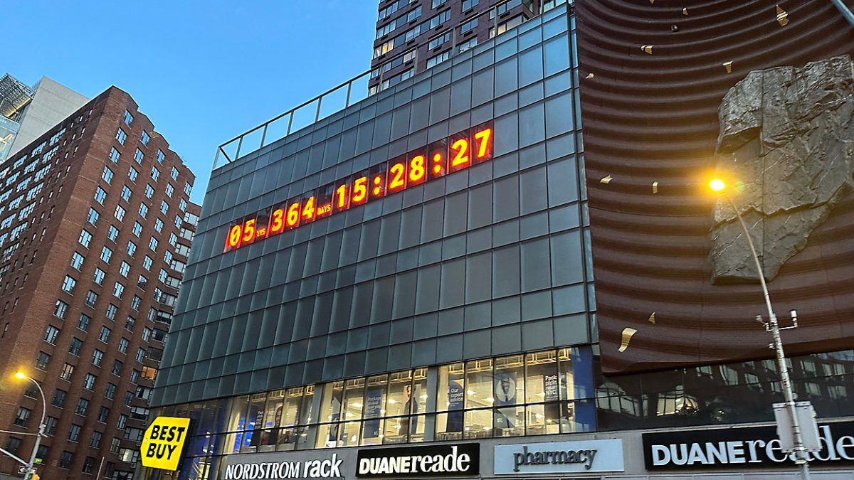 3…2…1…BOOM! The Climate Countdown Clock in NYC